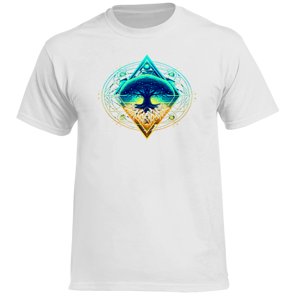 Kosmischer Baum des Lebens Herren T-Shirt