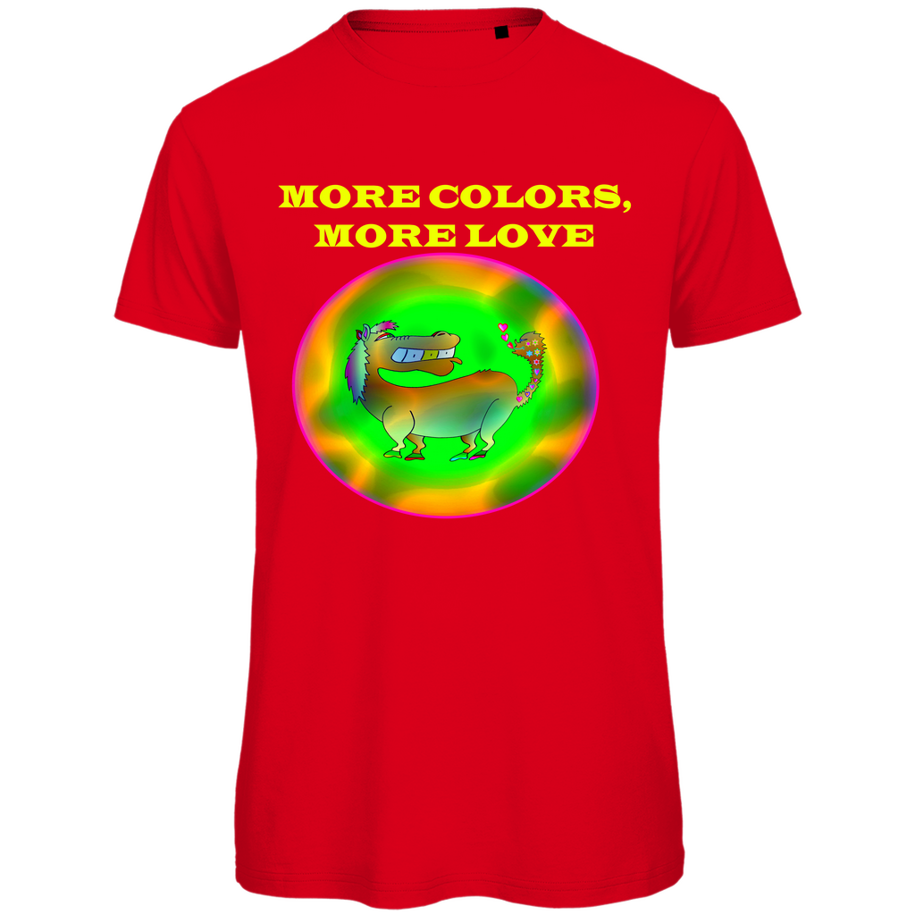 Neon Pferd Herren Premium Bio T-Shirt