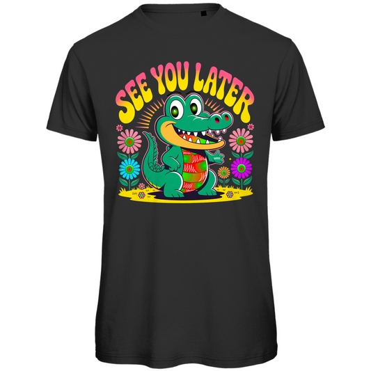 Happy Croco Vibes Herren Premium Bio T-Shirt