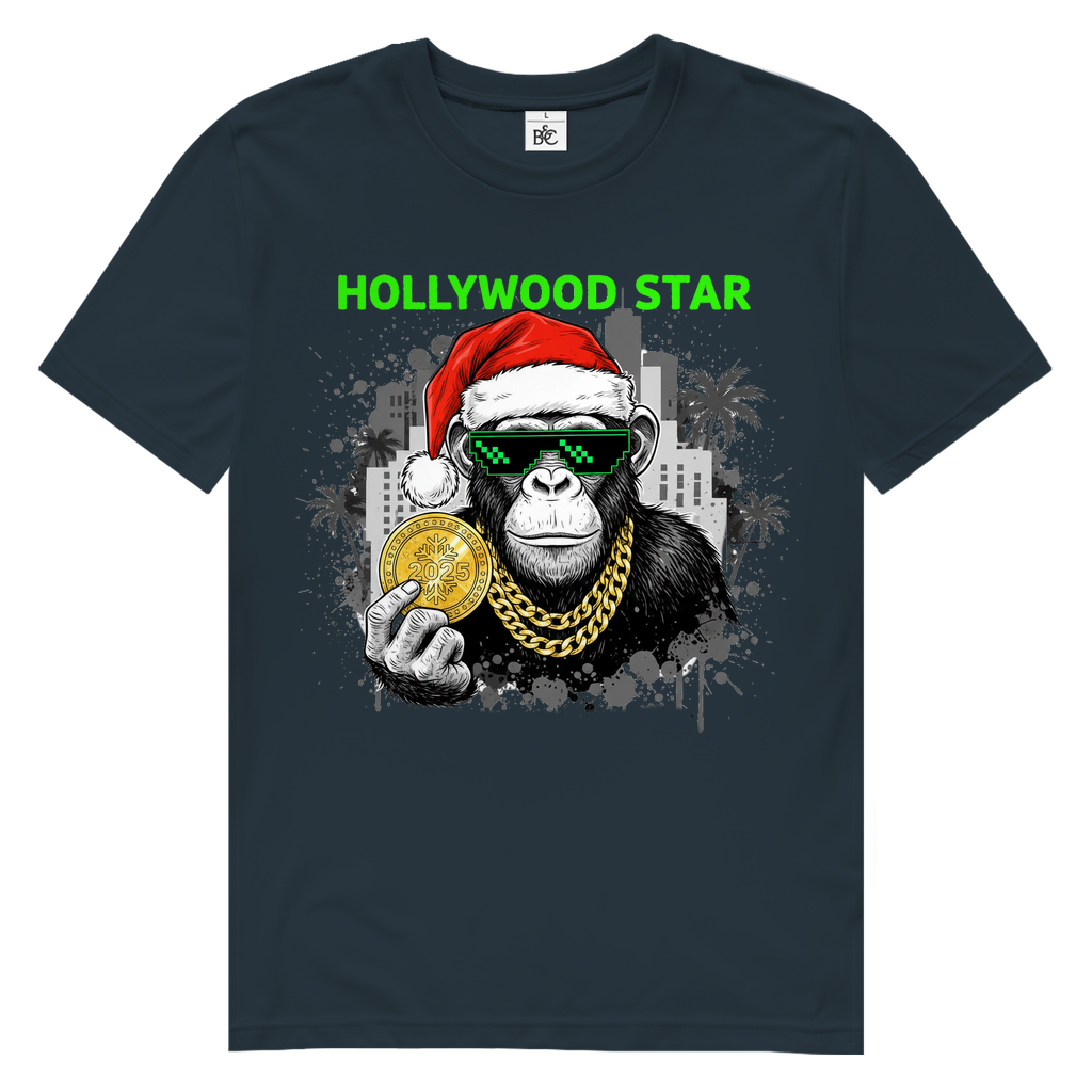 HOLLYWOOD AFFE Herren Premium Bio T-Shirt