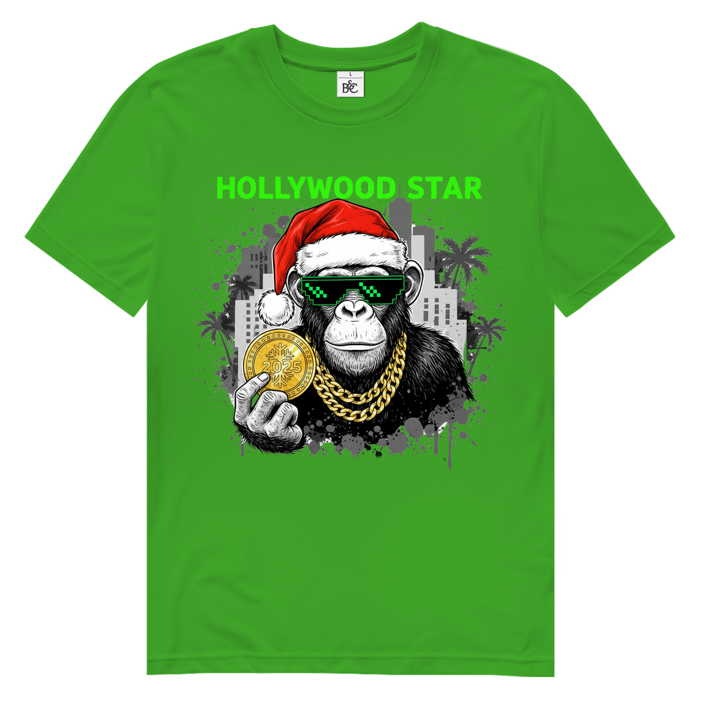 HOLLYWOOD AFFE Herren Premium Bio T-Shirt