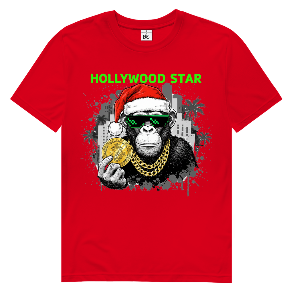 HOLLYWOOD AFFE Herren Premium Bio T-Shirt