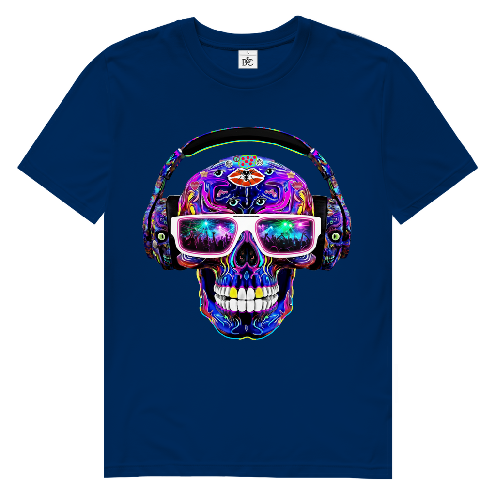 SKULL DISKO Herren Premium Bio T-Shirt