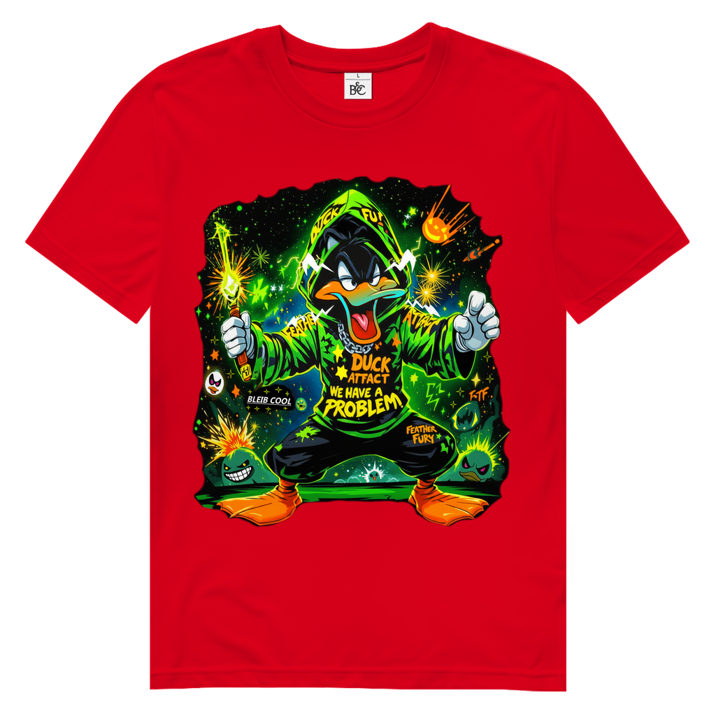 Duck Attack Neon Fury Herren Premium Bio T-Shirt