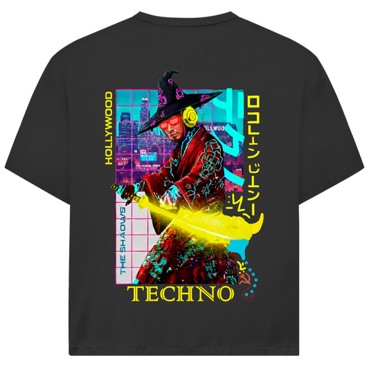 TECHNO NEON SAMURAI Jack and Jones Oversize T-Shirt