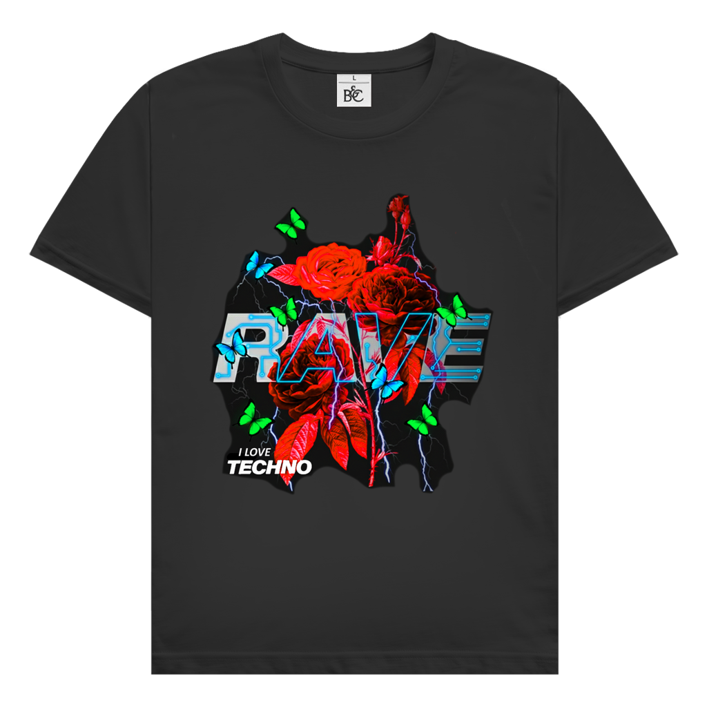 I LOVE TECHNO Herren T-Shirt