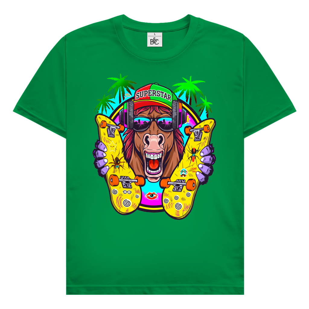 Crazyy Superstar Pony Herren T-Shirt