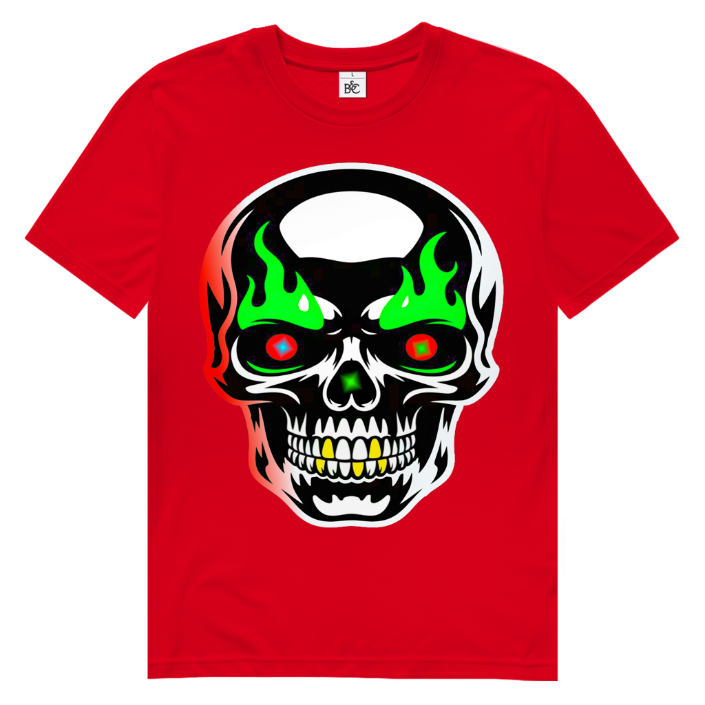 HOLLYWOOD SKULL Herren Premium Bio T-Shirt