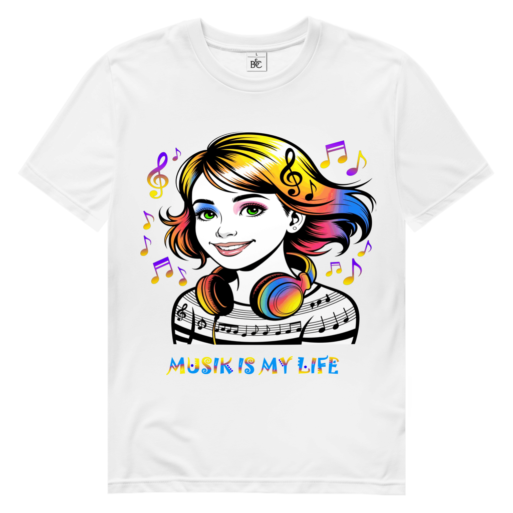 MUSIK MY LIFE Herren Premium Bio T-Shirt