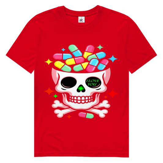 Toxic Love Skull Herren Premium Tshirt
