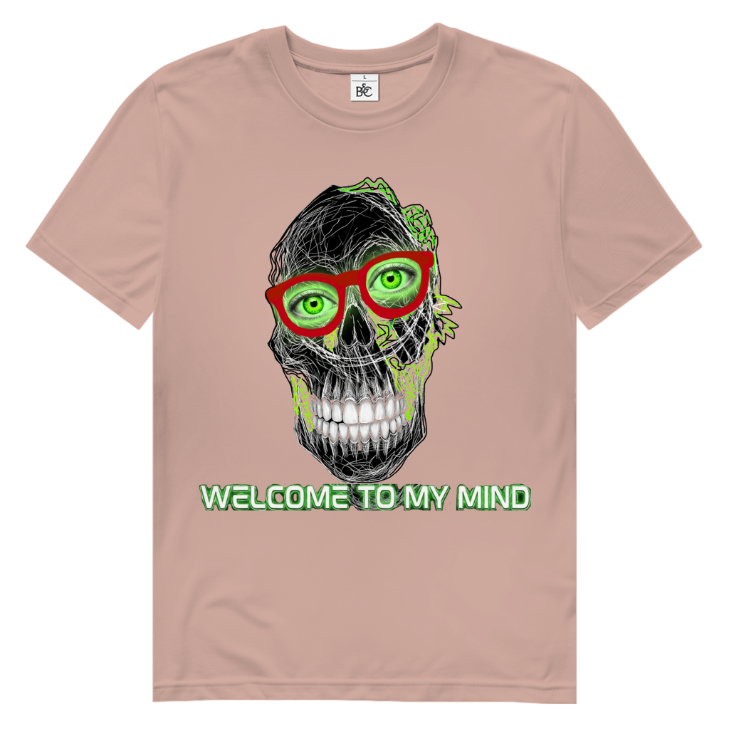 NEON GRÜN SKULL Herren Premium Bio T-Shirt WELCOME