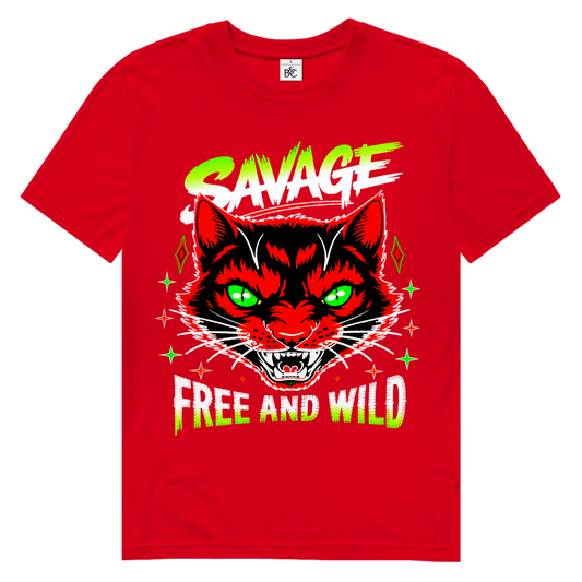 SAVAGE WILD Herren Premium Bio T-Shirt