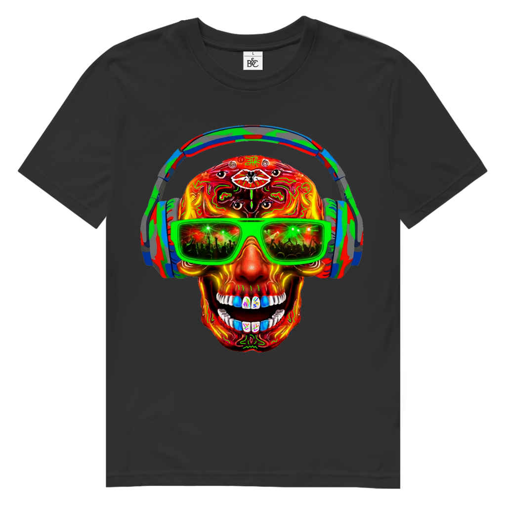 MUSIK SKULL Herren Premium Bio T-Shirt