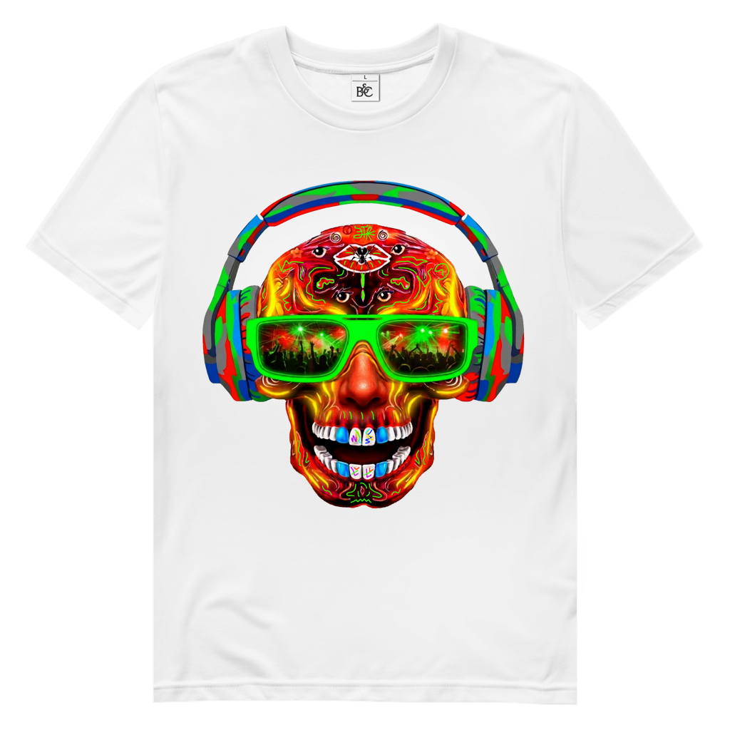 MUSIK SKULL Herren Premium Bio T-Shirt