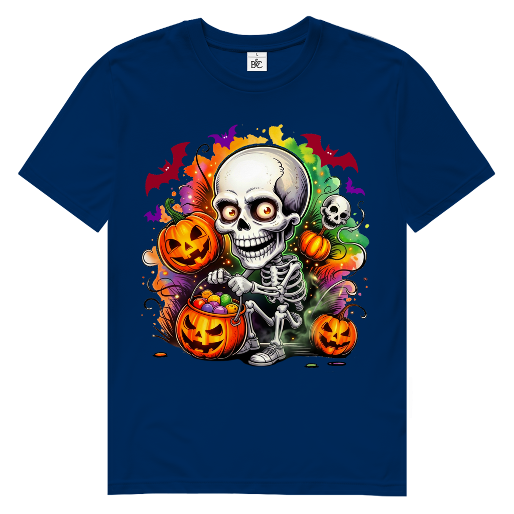 Color Explosion Skull Herren Premium Bio T-Shirt