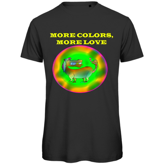 Neon Pferd Herren Premium Bio T-Shirt