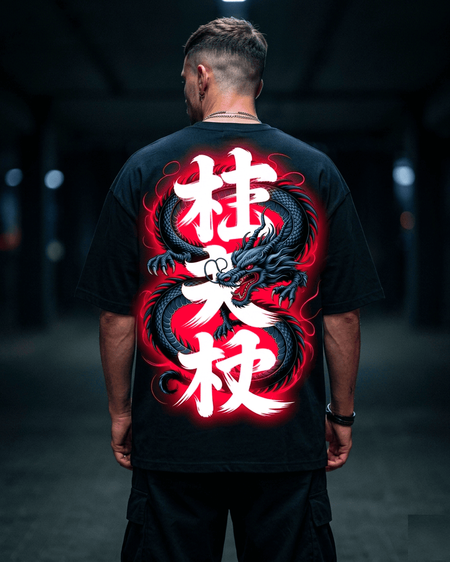 NEON DRAGON Jack and Jones Oversize T-Shirt