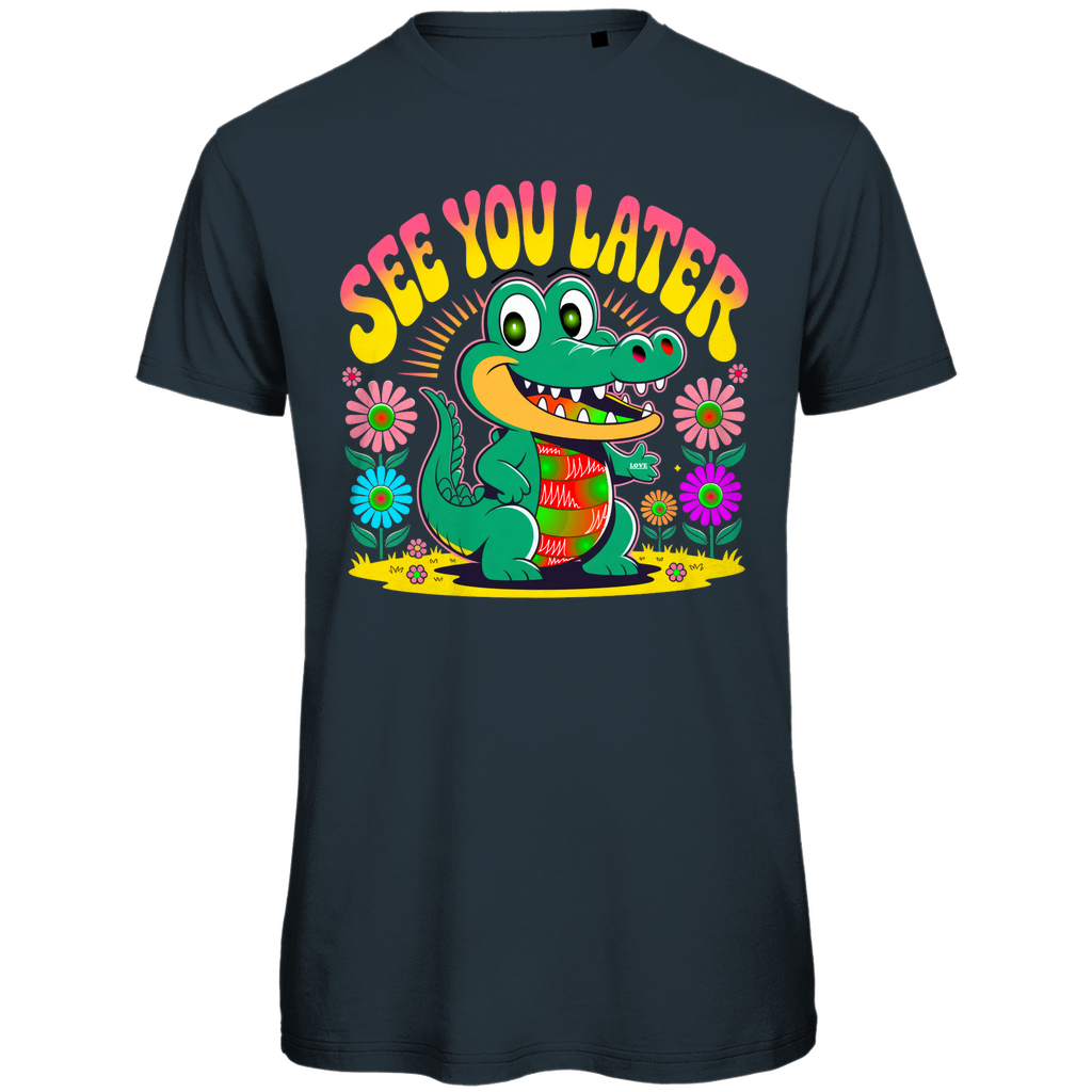 Happy Croco Vibes Herren Premium Bio T-Shirt