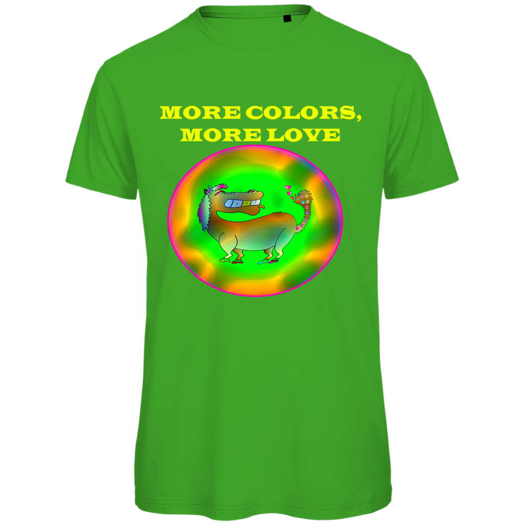 Neon Pferd Herren Premium Bio T-Shirt