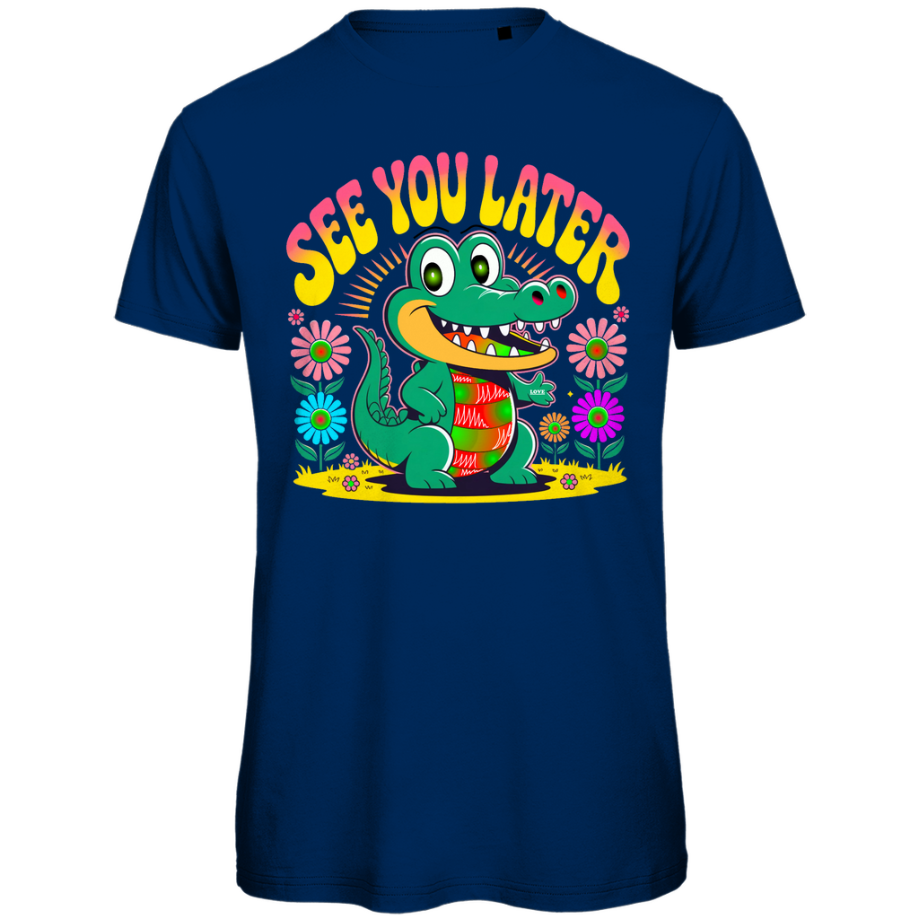 Happy Croco Vibes Herren Premium Bio T-Shirt