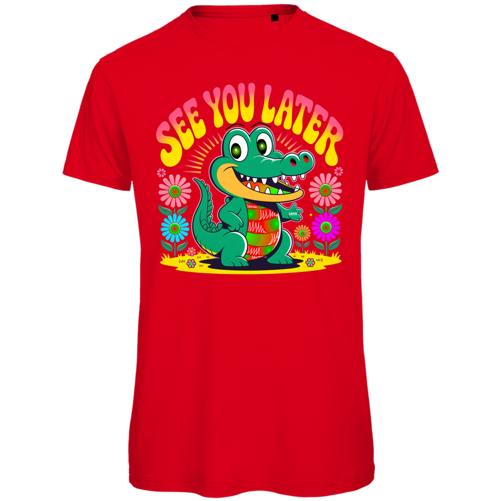 Happy Croco Vibes Herren Premium Bio T-Shirt