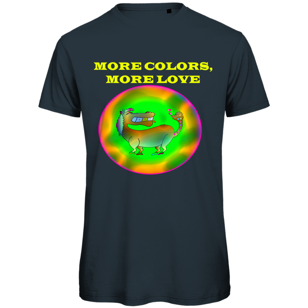 Neon Pferd Herren Premium Bio T-Shirt