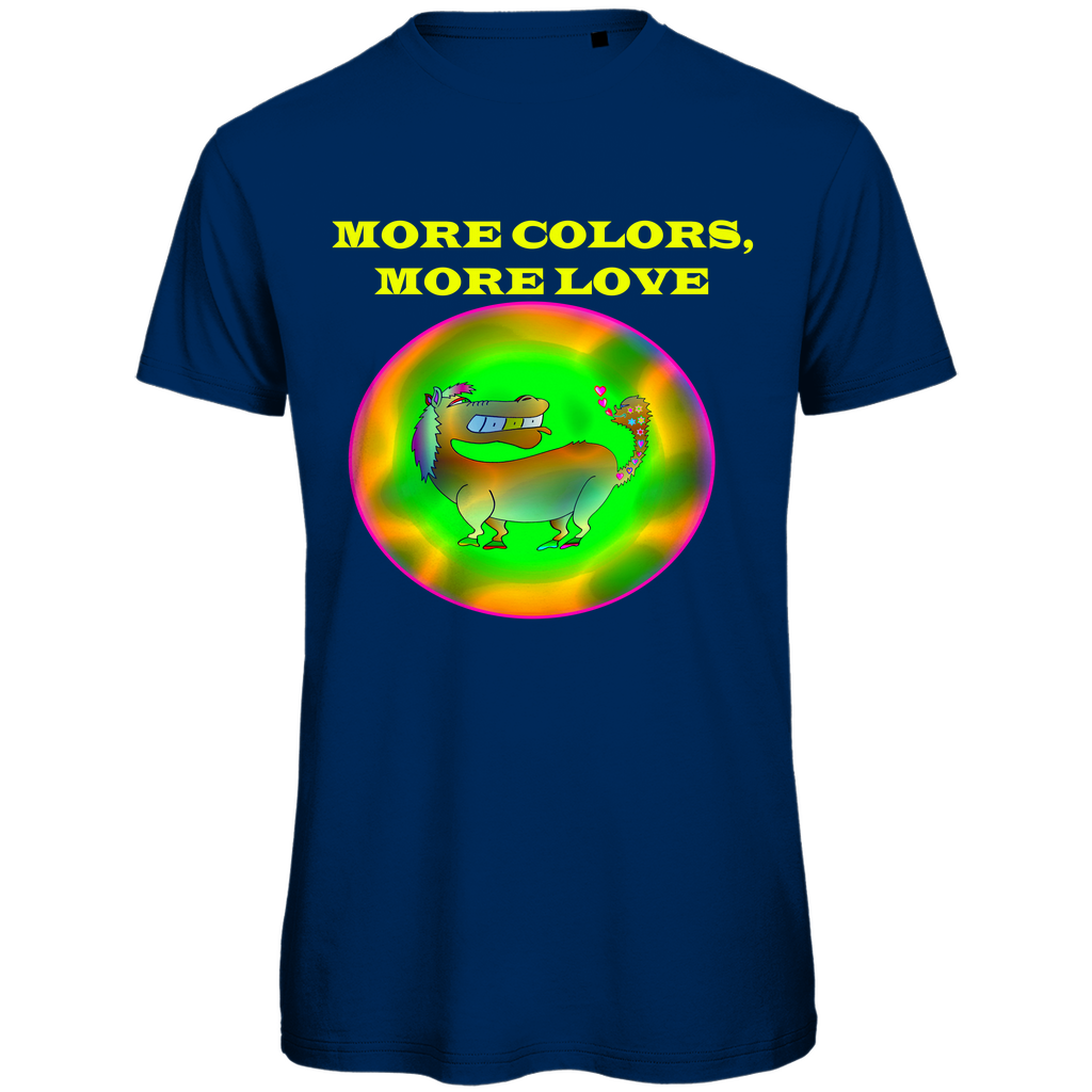 Neon Pferd Herren Premium Bio T-Shirt