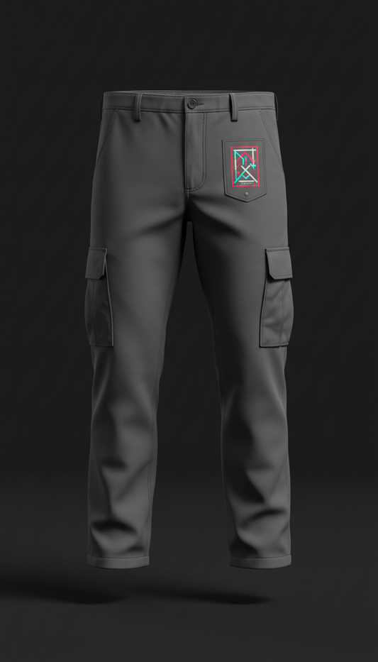 Cargo Pants Asphaltgrau mit Badge