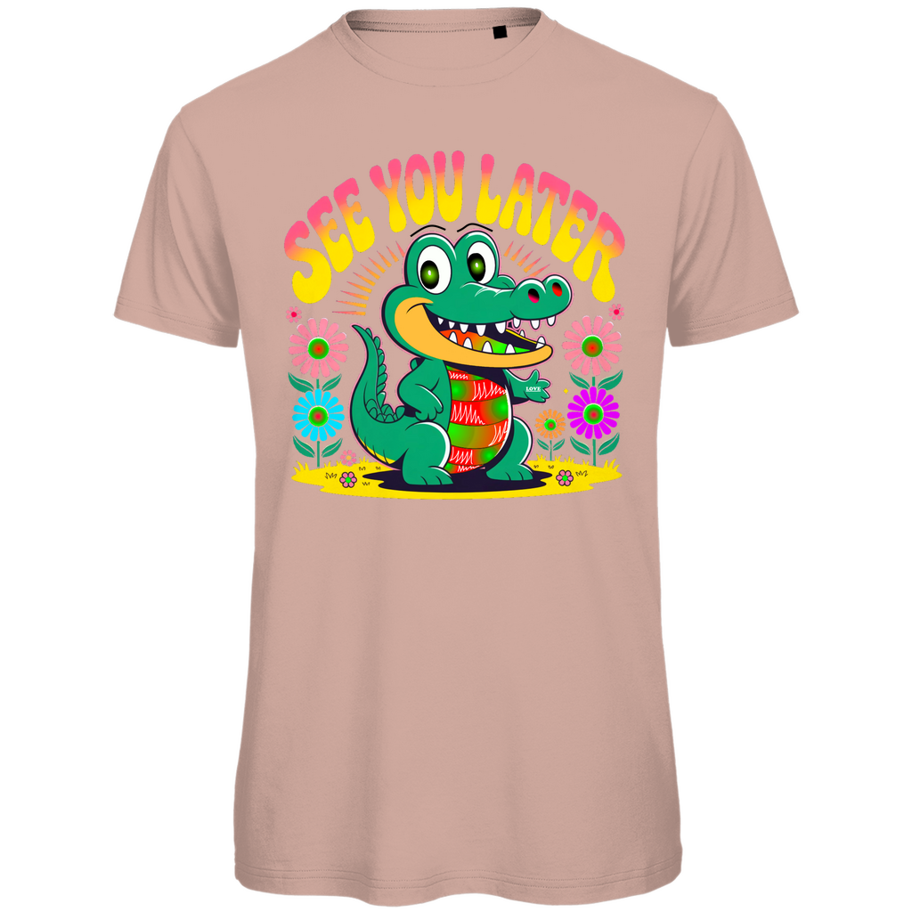 Happy Croco Vibes Herren Premium Bio T-Shirt
