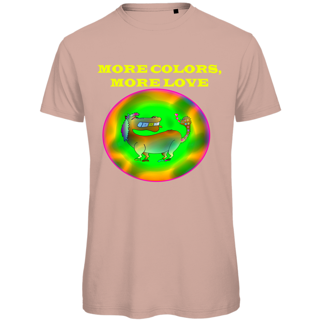 Neon Pferd Herren Premium Bio T-Shirt